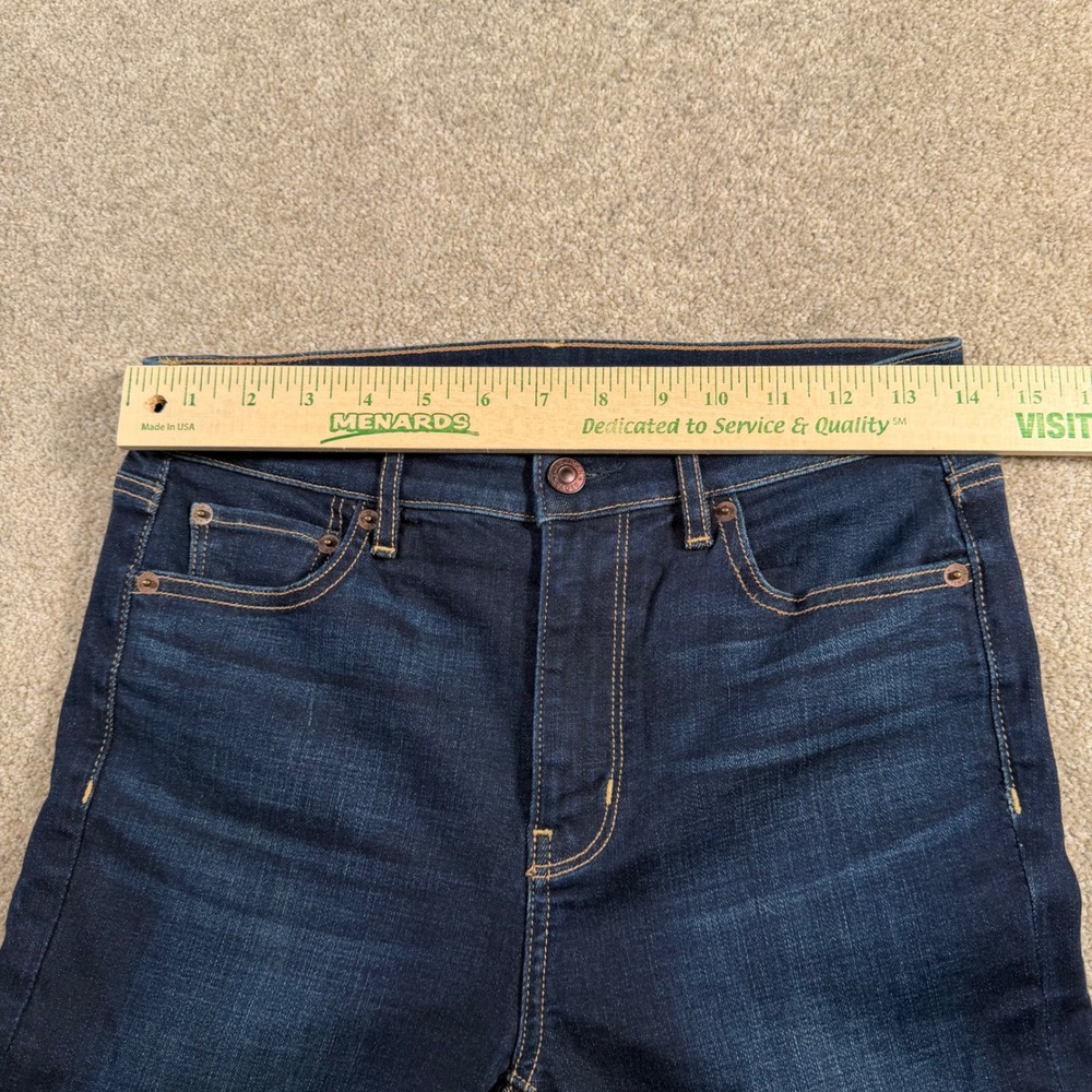 American Eagle Super Hi-Rise Flare Jeans Women 4 (FITS 28x27) Blue Super Stretch - Picture 8 of 13